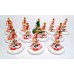 Subbuteo Andrew Table Soccer Denmark away World Cup Team on WSB Professional bases